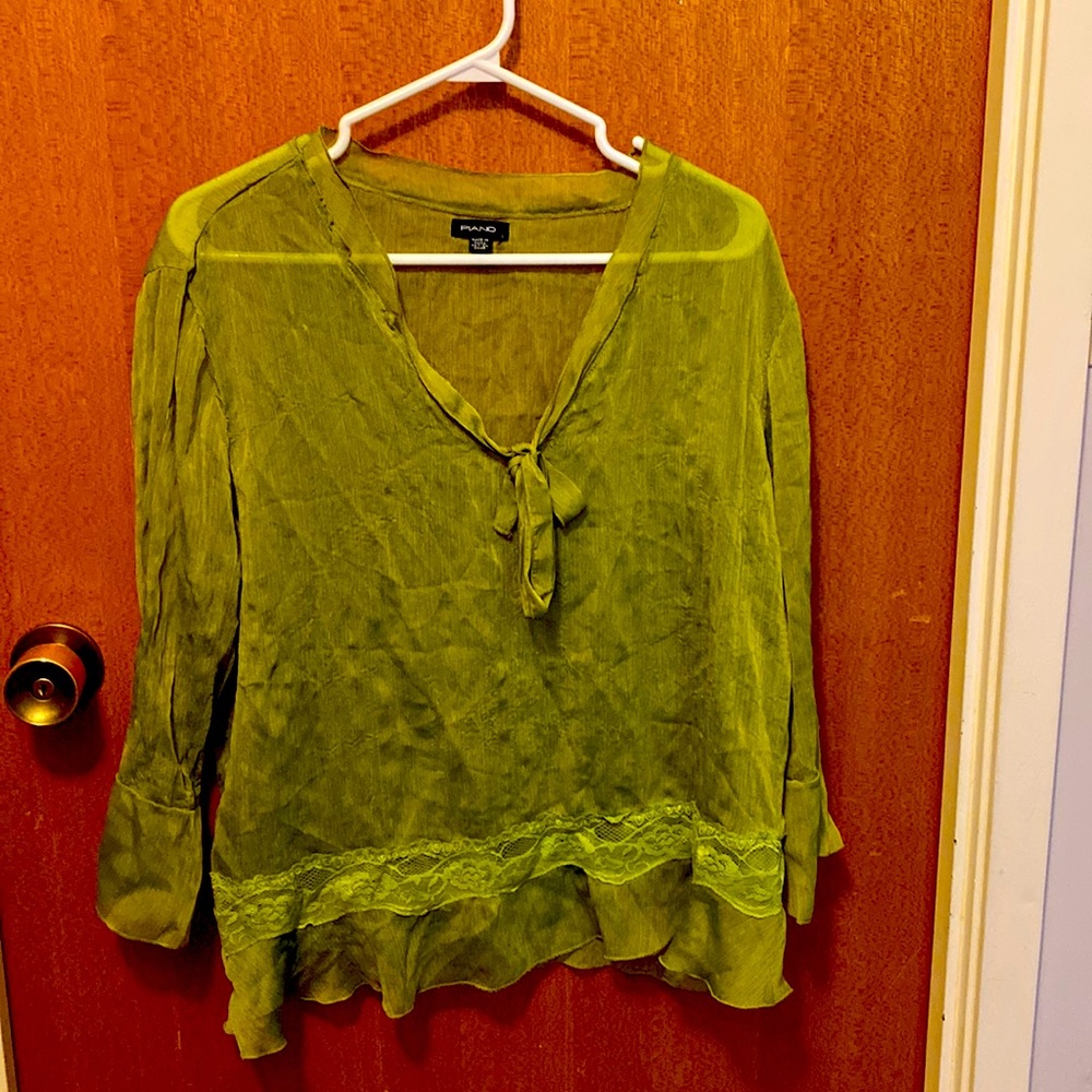 I am selling a polyester blouse.